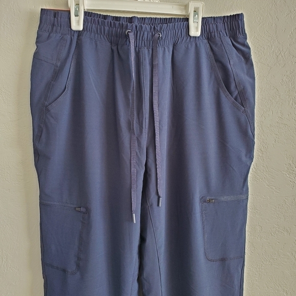Eddie Bauer Womens Polar Fleece Lined Navy Blue Pull on Travel Pants Size 8 NEW - Picture 2 of 9